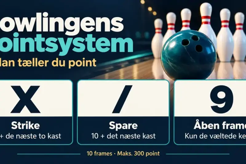Bowling pointsystem: sådan tæller du point med strike, spare og frames