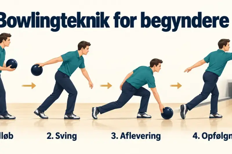Bowlingteknik for begyndere: tilløb, kast og aflevering trin for trin